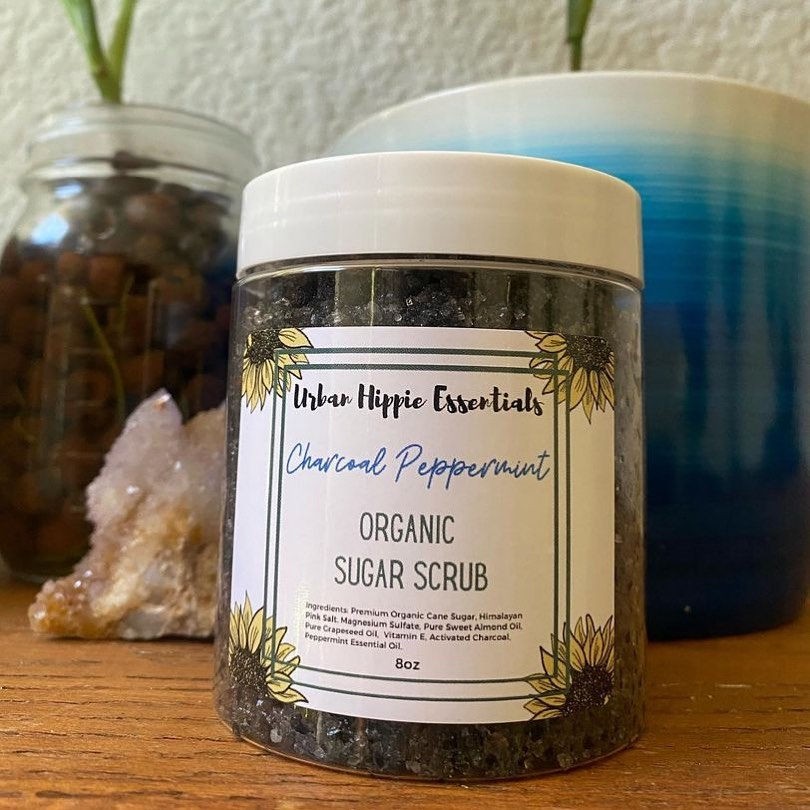 Charcoal Peppermint Sugar Scrub