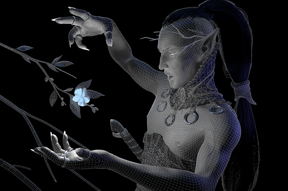Night Elf Wireframe