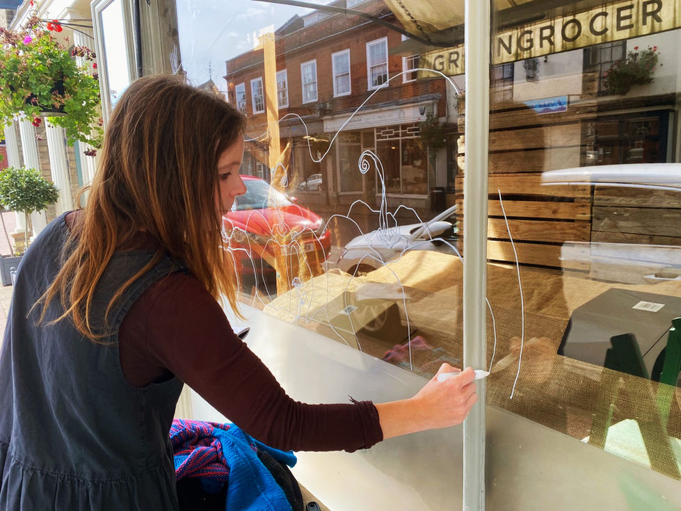 Autumn Window - Giddens n' Thomson 24 (Artist at work)