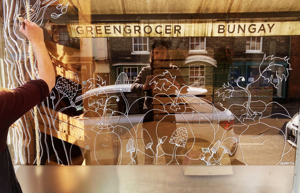 Autumn Window - Giddens n' Thomson 24 (Artist at work)