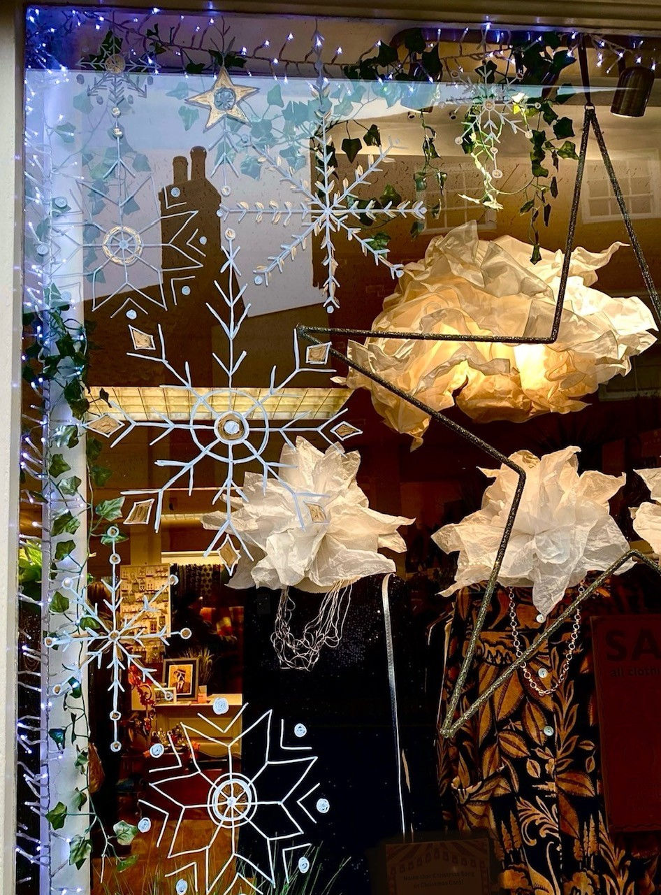 Winter Window Art - The Burrow (detail) 24