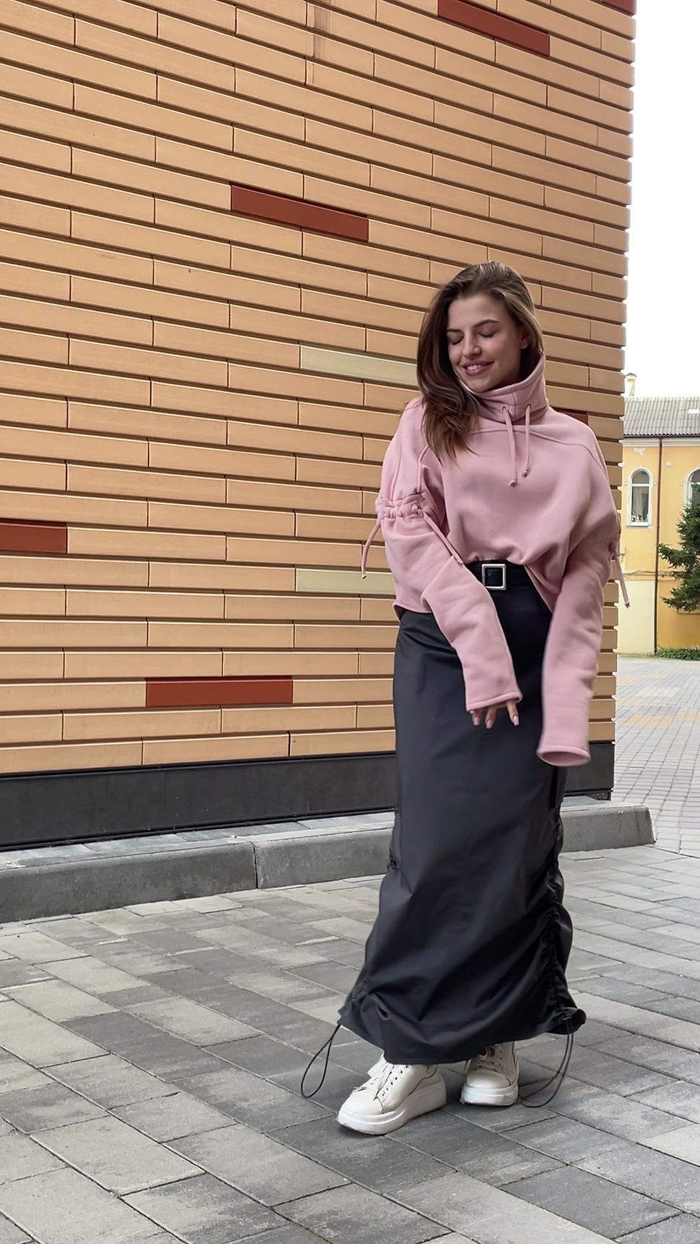 Прев'ю: Світшот із трикотажу з начісом рожева пудра