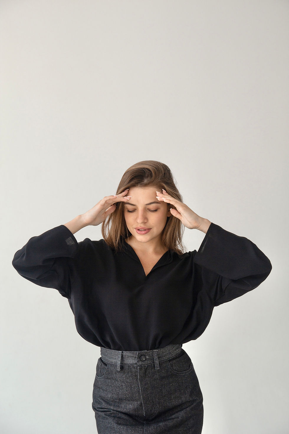 Прев'ю: Сорочка з м'якої синьої бавовни