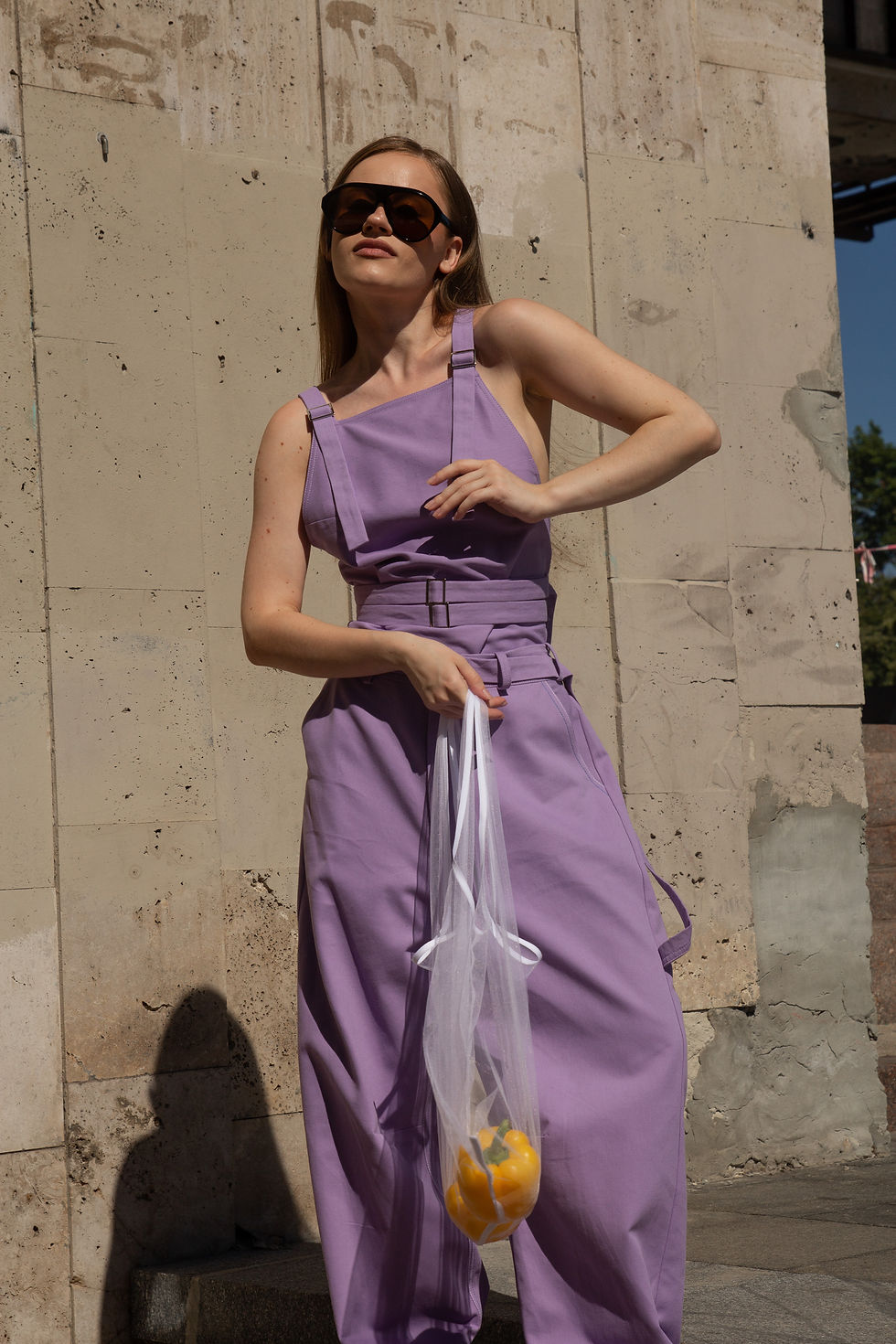 Прев'ю: Штани з котону лаванда