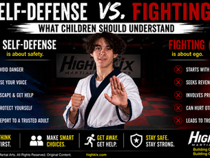 Self-Defense vs. Fighting: What Children Should Understand