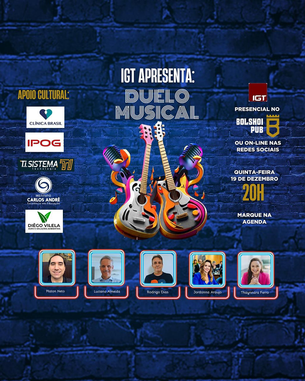 DUELO MUSICAL + KARAOKÊ  
