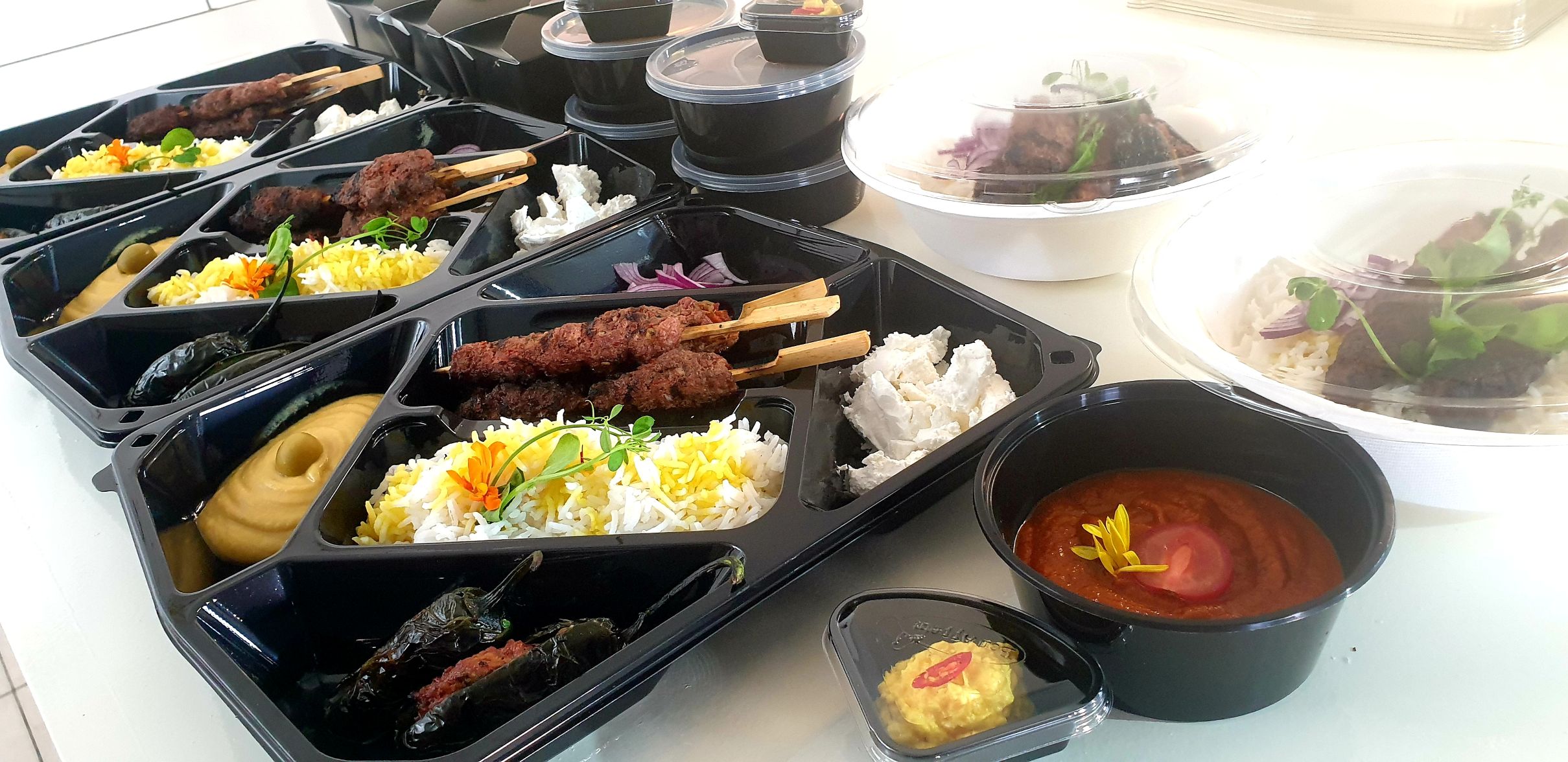 Arranged Food and Objects