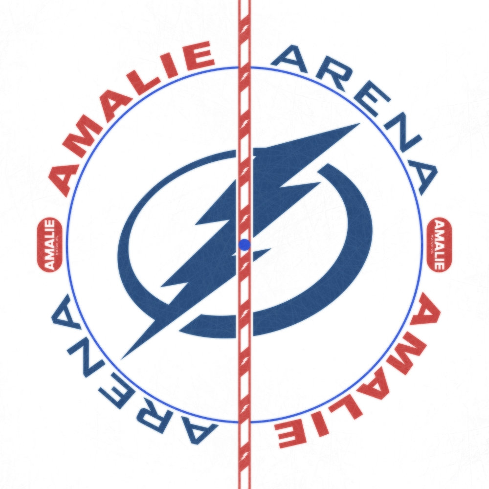 Tampa Bay Lightning 2019 Center Ice and Rink Layout