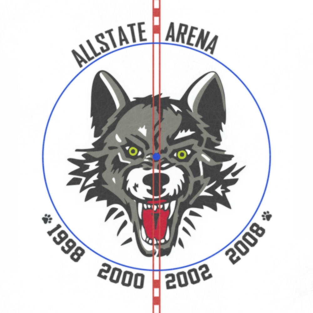Chicago Wolves 2011 Center Ice and Rink Layout | TheFaceoff.net