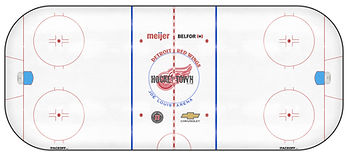 Detroit Red Wings Full Ice Rink Layout