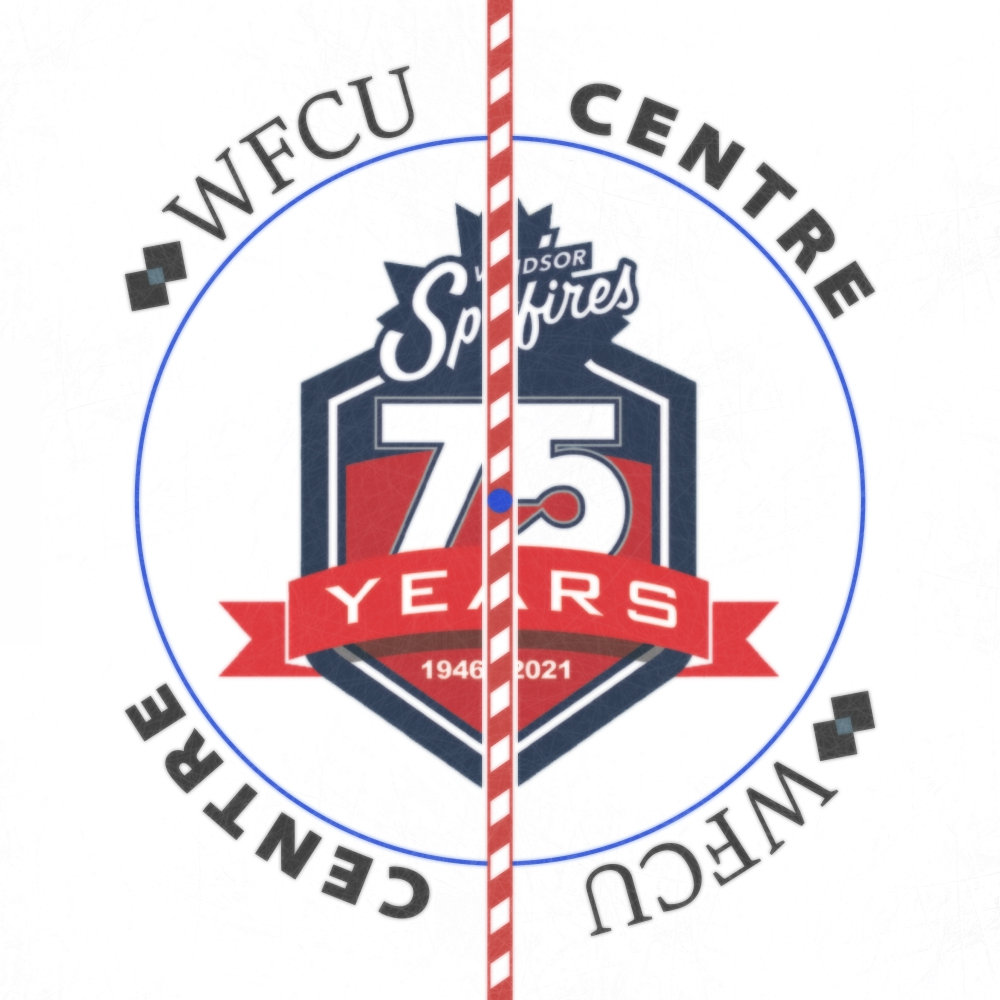 Windsor Spitfires 2022 Center Ice and Rink Layout