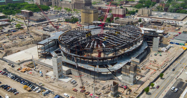 Little Caesars Arena Construction