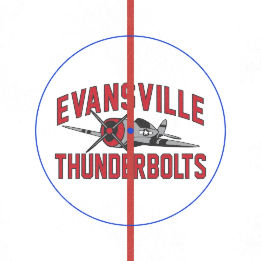 Evansville Thunderbolts 2023 Center Ice and Rink Layout