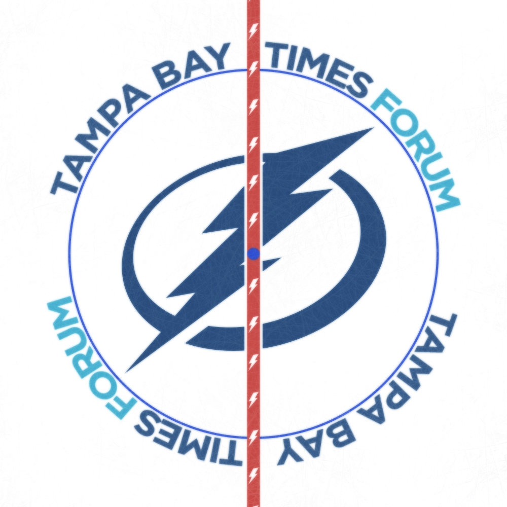 Tampa Bay Lightning 2012 (2nd) Center Ice and Rink Layout