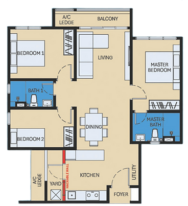 D'Evia Kwasa Damansara Type B3 Layout