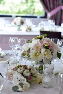 décoration florale mariage pastel