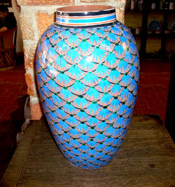 Florero Extragrande Agave Azul