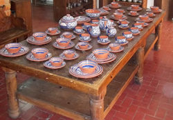 Vajilla Petatillo Azul