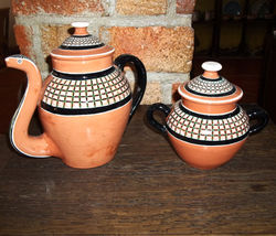 Cafetera Serpiente y Azucarera