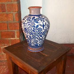 Florero Extragrande Petatillo Azul