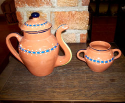 Cafetera Serpiente y Azucarera Espiga