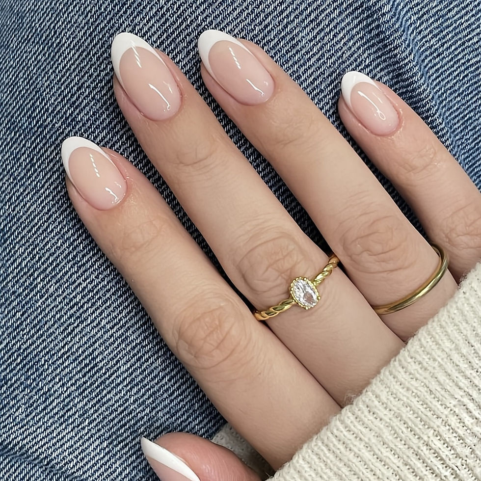 Miniatura: 120PCS Almond Pink Press On Nails Francesinha Unhas Postiças Acrílicas Jovens 