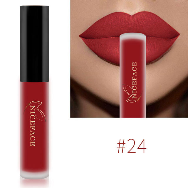 Miniatura: Best Lip Gloss 25 Cores Matte Batom Líquido Waterproof Longa Duração Alta Pig