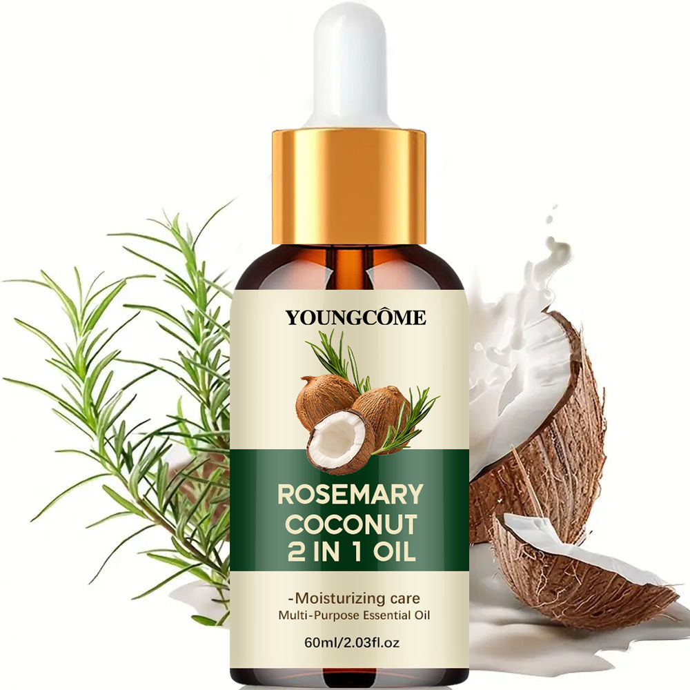 Rosemary Oil Hair Essential Óleo Capilar com Coco Anti Queda Fortalece Raiz Cre