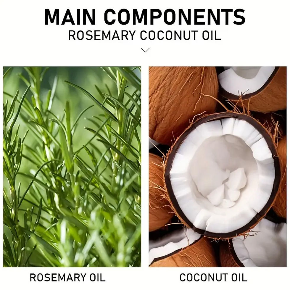 Miniatura: Rosemary Oil Hair Essential Óleo Capilar com Coco Anti Queda Fortalece Raiz Cre