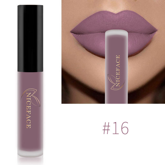 Miniatura: Best Lip Gloss 25 Cores Matte Batom Líquido Waterproof Longa Duração Alta Pig