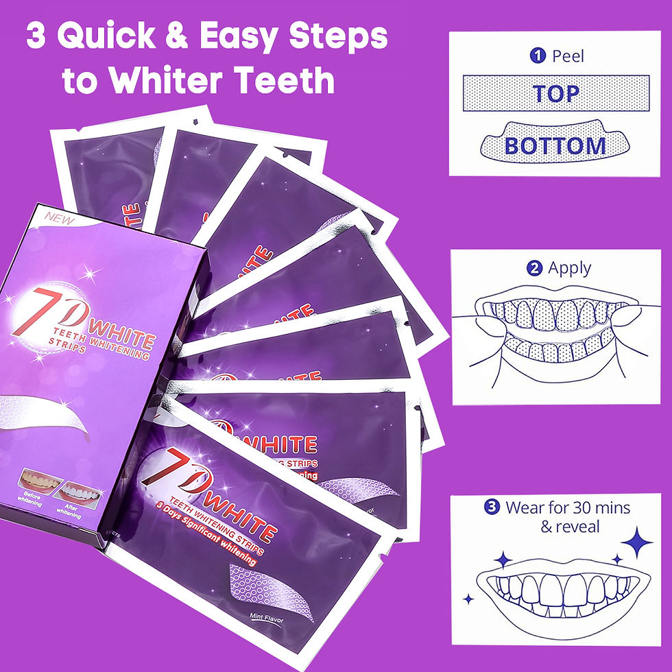 Miniatura: Purple Teeth Whitening Strip Clareador Dental Sem Sensibilidade Efeito Imediato 