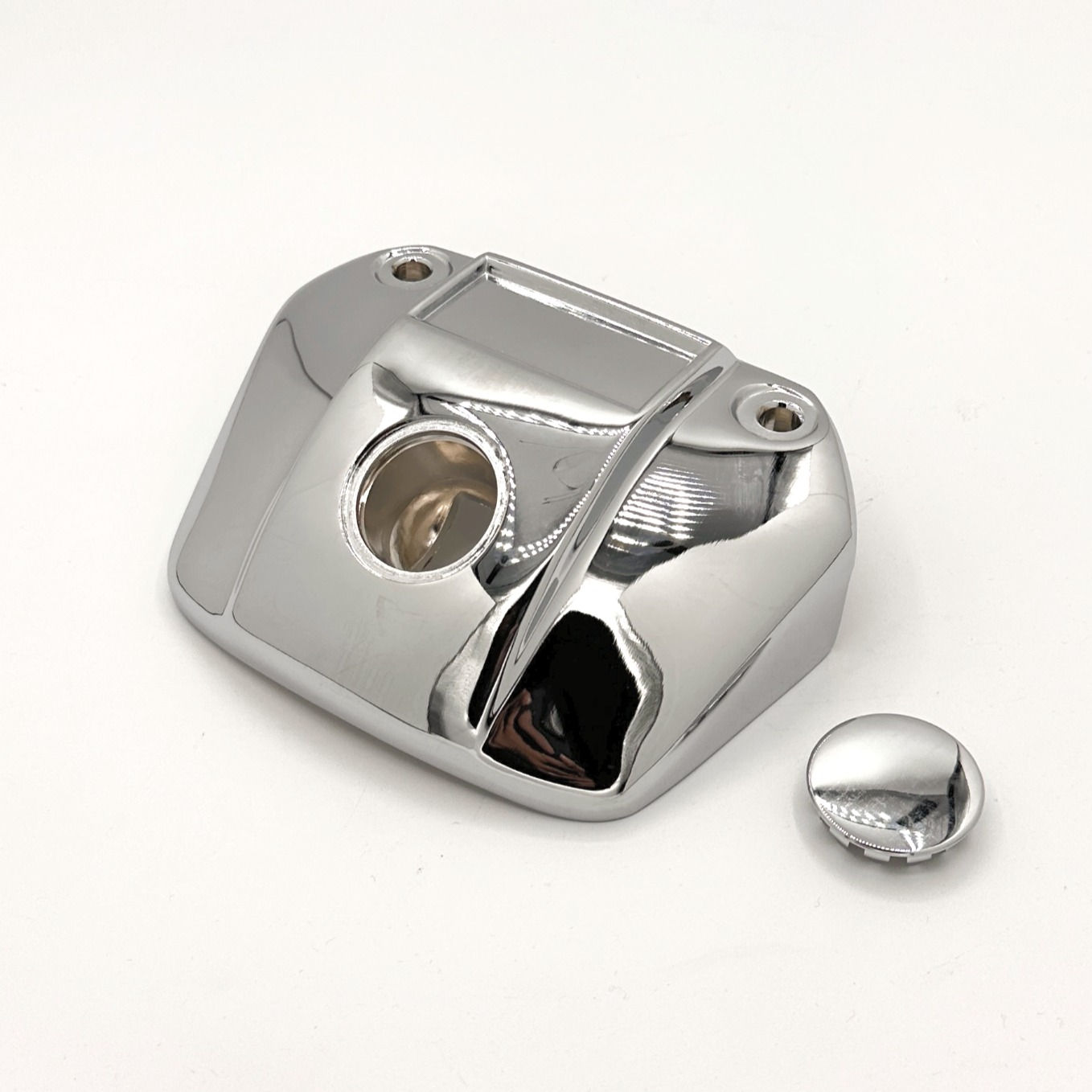 スポーツスター ナローグライド用  ヘッドライトバイザー クローム