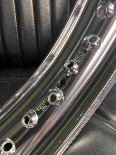 リヤ18in EXCEL Hリム アルミ 18×2.50in 汎用40穴 【ハーレー専用Hリム
