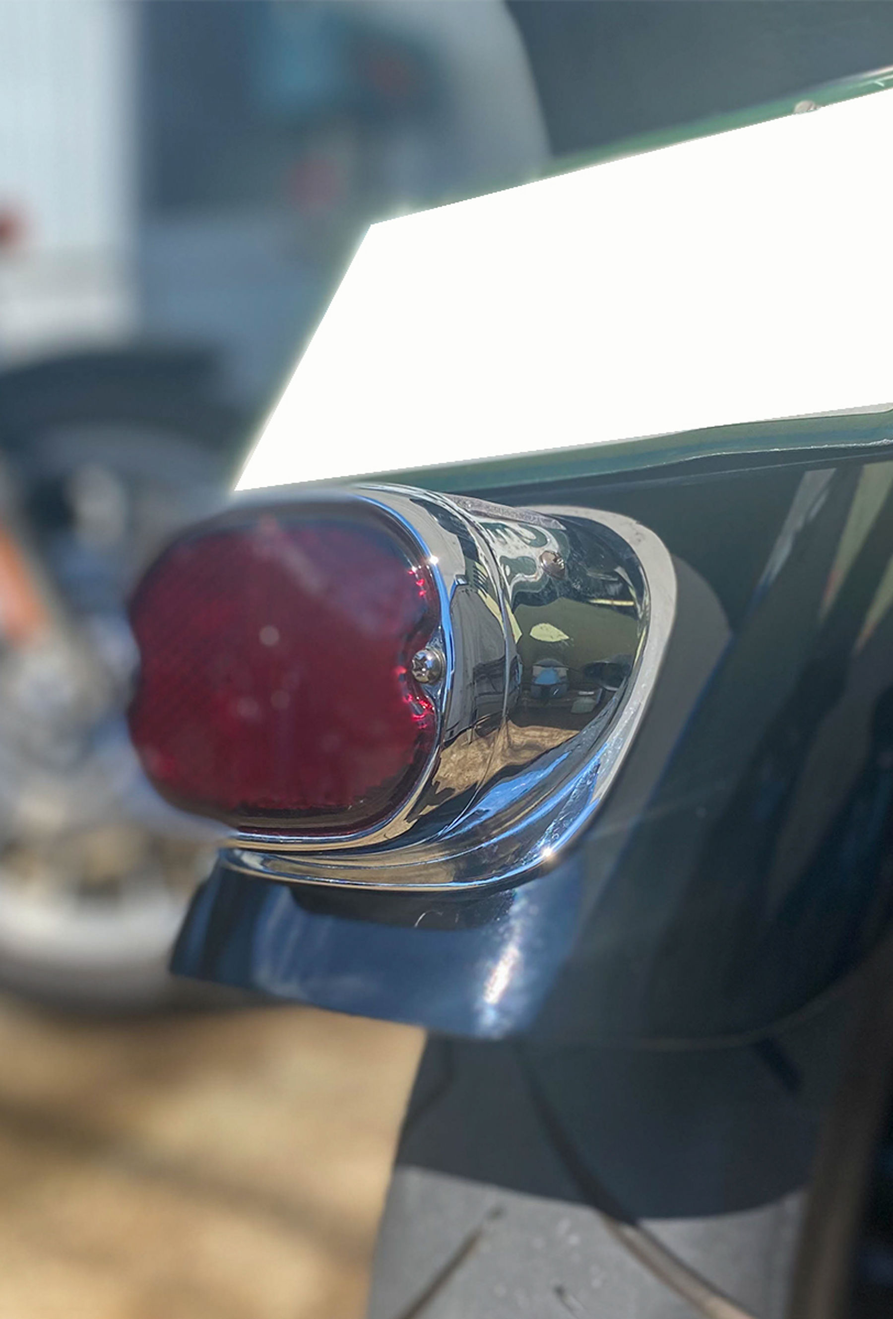 ハーレー デュオテール DUOテール レプリカ　オールドスピードファクトリー DUOテール セミボルトオンセット（ガラスレンズ付き） クローム | Old