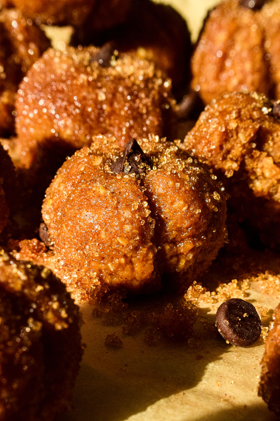 protein pumpkin bites shaped like pumpkins