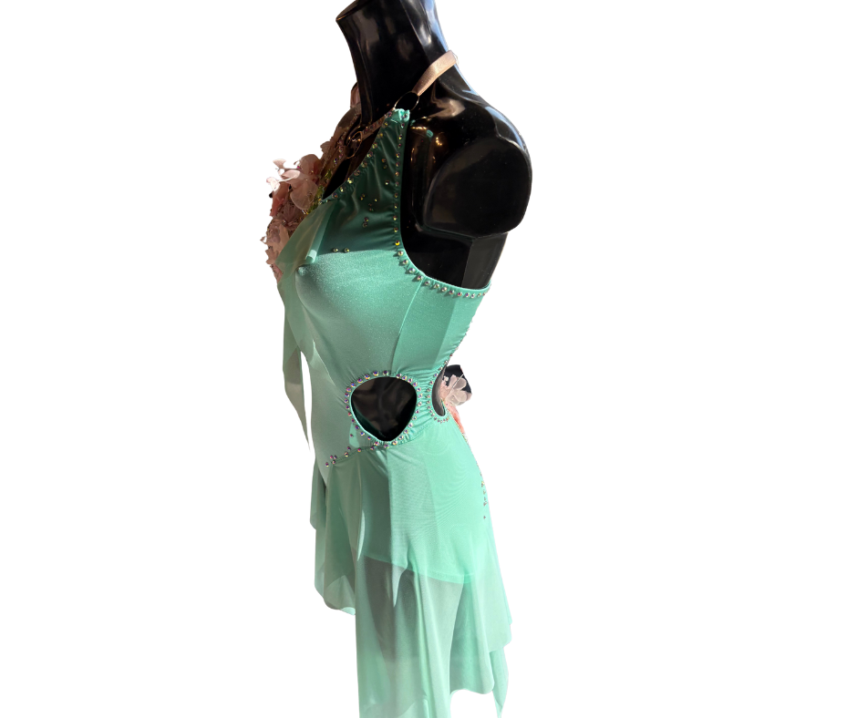 Justaucorps "Blue Flowers"