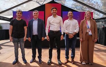 Juegos Suramericanos: Pullaro recorrió junto a Llaryora, Valdés y Torres instalaciones deportivas y el predio del Fan Fest en Rosario