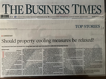Op-ed by Rohit Gupta on Singapore Property Market Cooling Measures, published in Business Times, Singapore