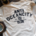 Anti Ocean City Club, Ocean City NJ, Atlantic City, Screen Printed, Vinagte White