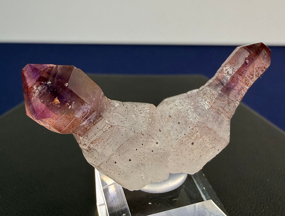 Thumbnail: Japan Law Twin Amethyst Scepters with Hematite