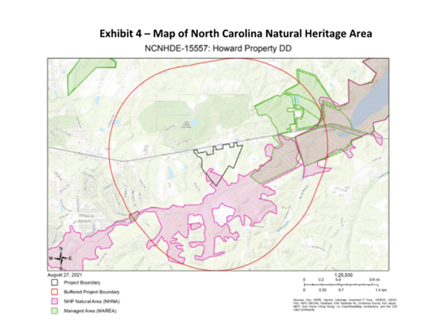 Map of Howard property project boundary