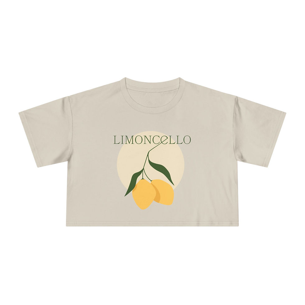 Miniatura: Limoncello Women's Crop Tee | Summery Vibe, Casual Wear