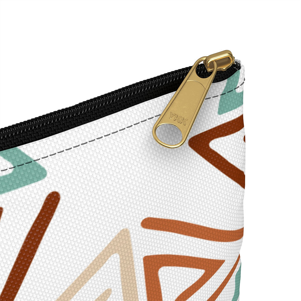Miniatura: Geometric Print Accessory Pouch