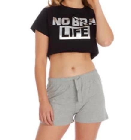 Ladies No Bra Life Shorts Set