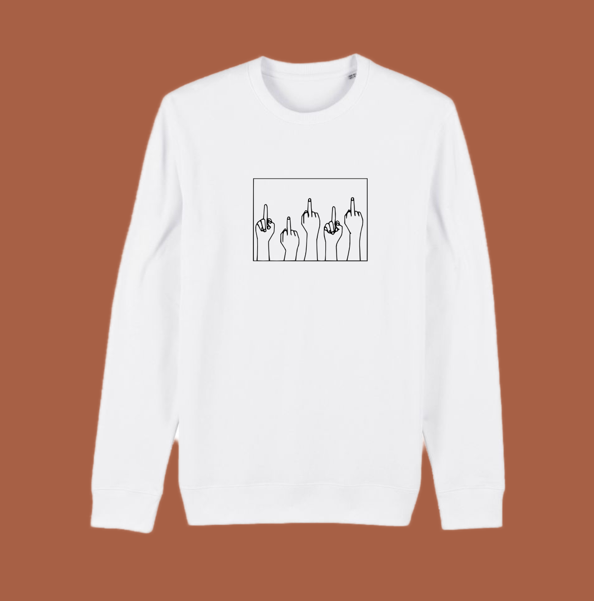 Unisex Sweatshirt 'MIDDLEFINGER'