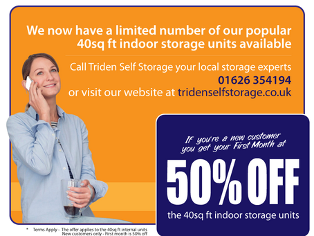 Triden Indoor & Outdoor Self Storage in Newton Abbot – Conveniently Located Near the A38