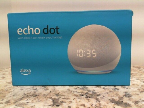 Amazon Echo Dot with Clock（B7W644） Amazon Alexa Speaker Echo DOT/CLOCK Silver (B7W644)