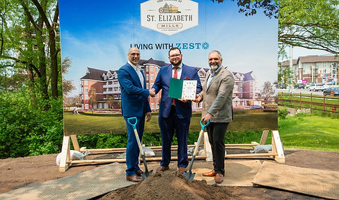 St. Elizabeth Retirement Community Groundbreaking: Jacob joins community at the St. Elizabeth