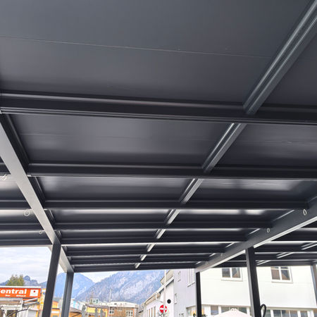 Aluminium winter garden roof structure