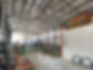 Factory interior with machines and equipment for window production. aluminium window manufacturer